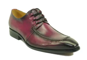 Calfskin lace-up shoe with patina finish