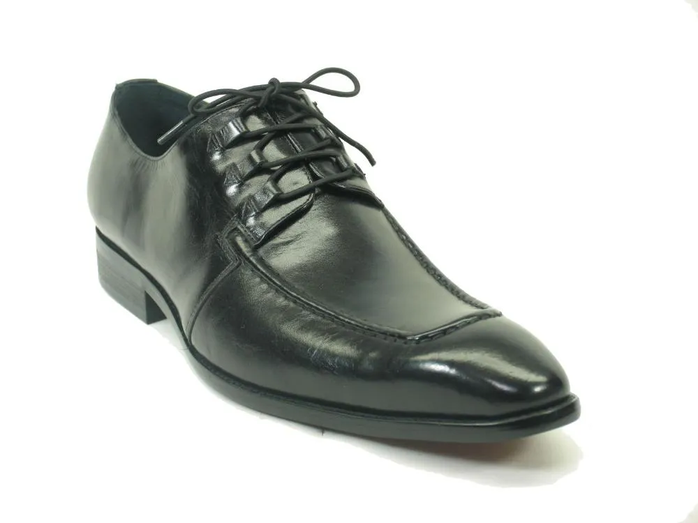 Calfskin lace-up shoe with patina finish