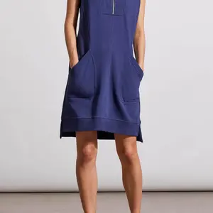 Cap Sleeve Zip Dress