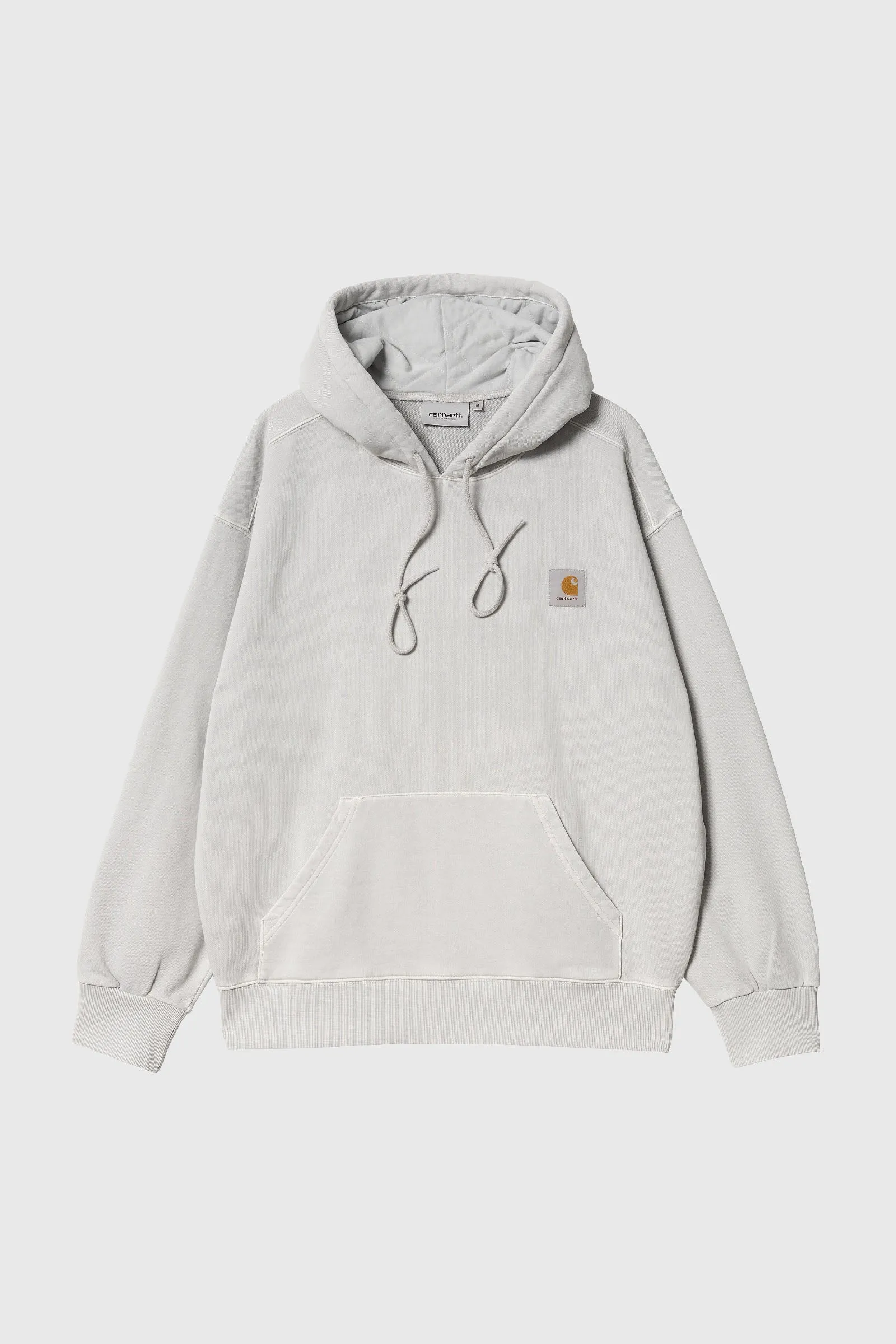 Carhartt Wip Felpa Hooded Nelson Sweat Grigio Chiaro Uomo