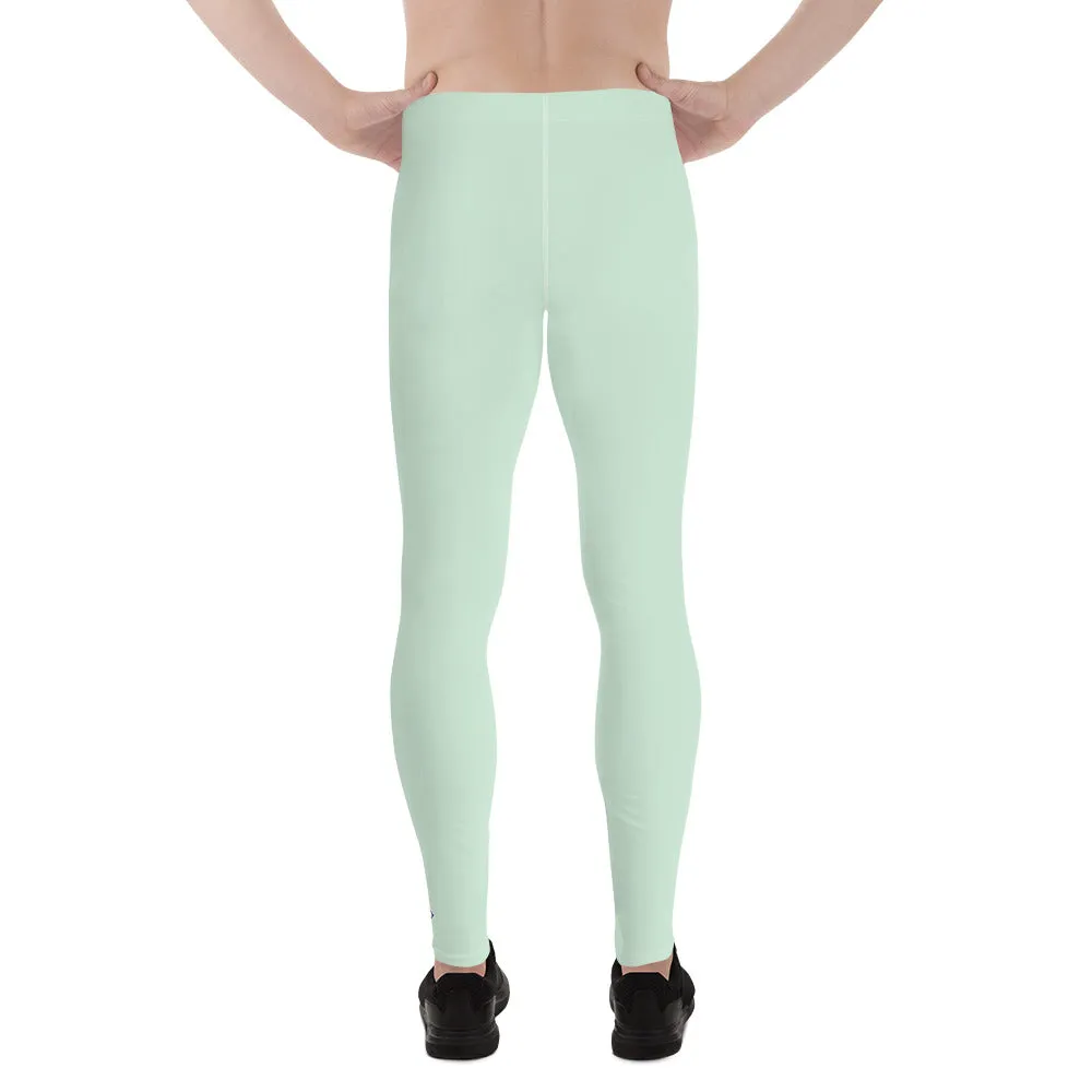 Casual Cool: Solid Color Athletic Leggings for Him - Surf Crest