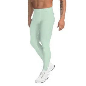 Casual Cool: Solid Color Athletic Leggings for Him - Surf Crest