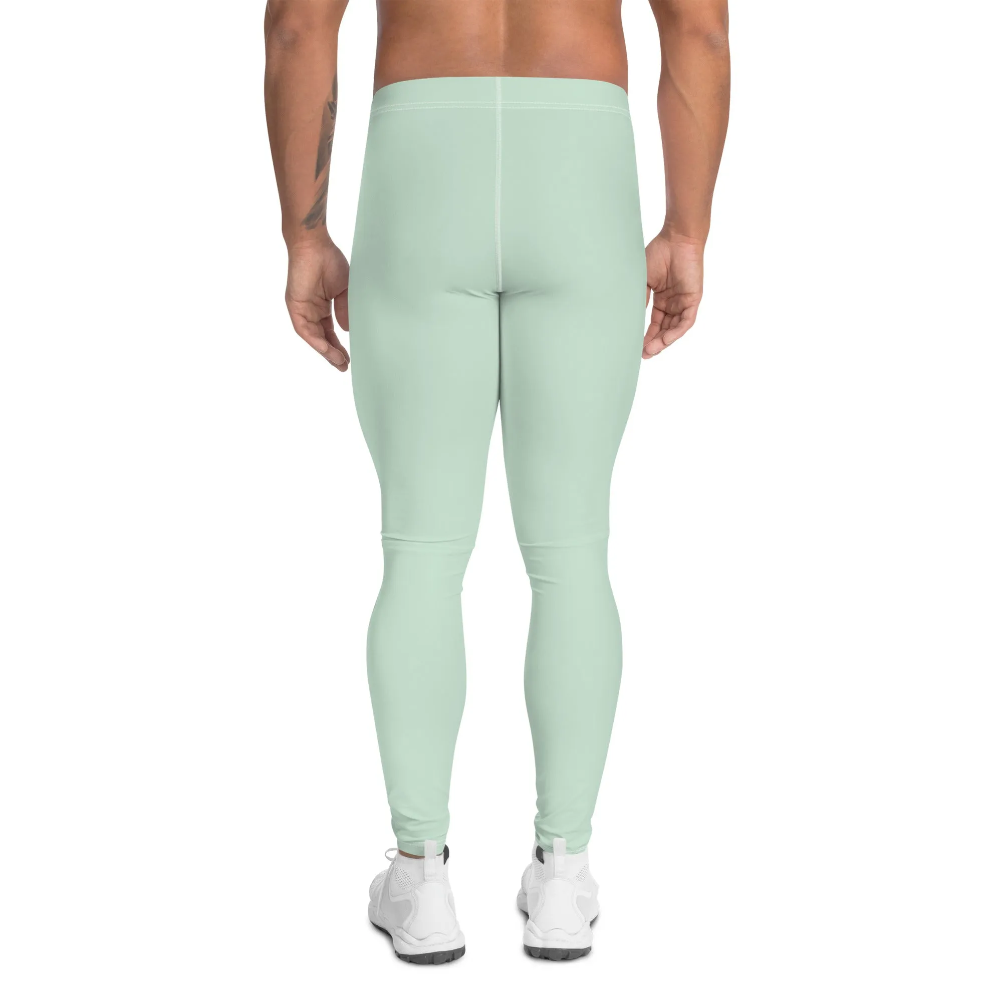 Casual Cool: Solid Color Athletic Leggings for Him - Surf Crest