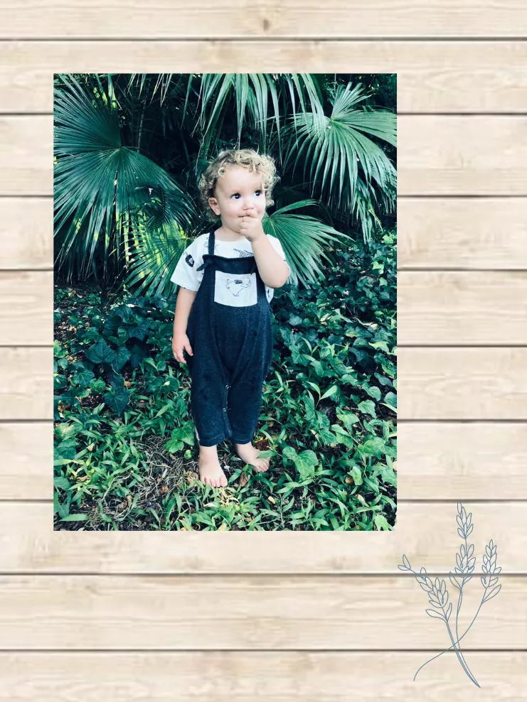 Charcoal Dungarees with Double Knots