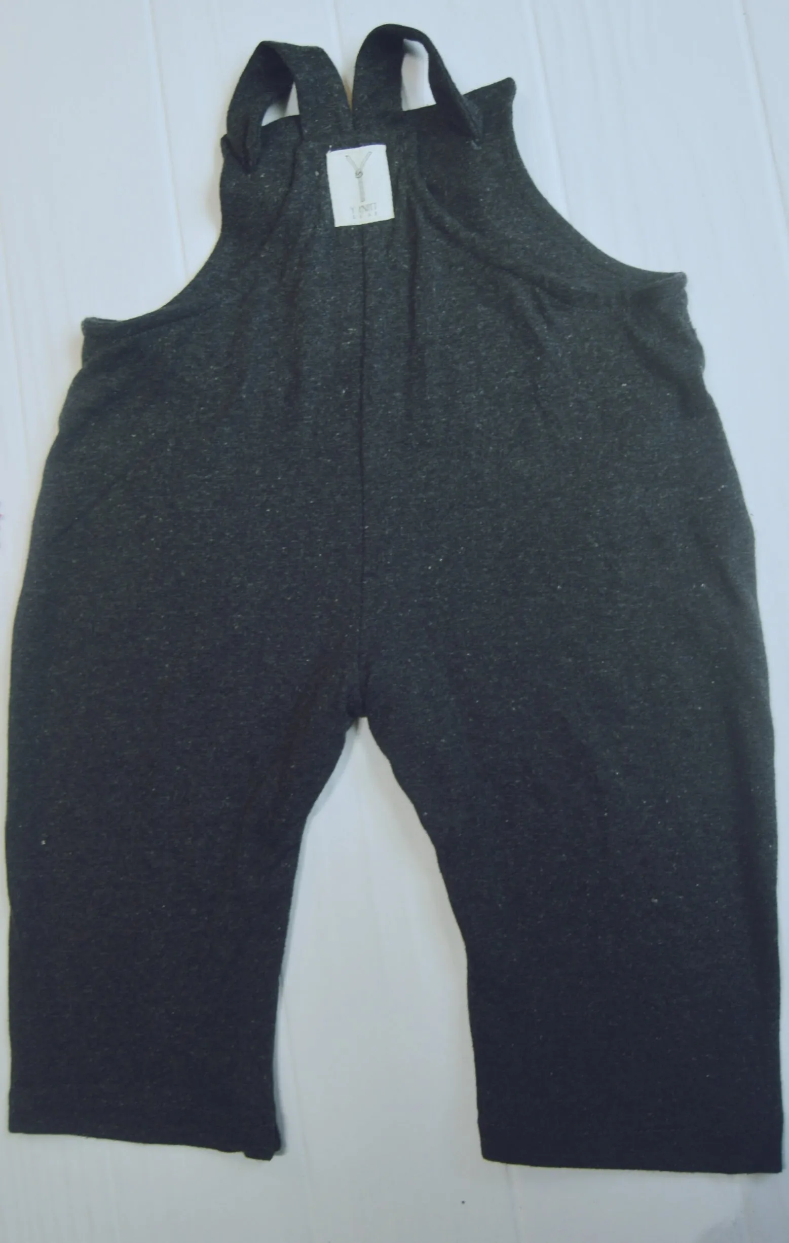 Charcoal Dungarees with Double Knots