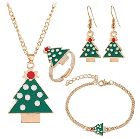 Christmas Tree Jewelry Set