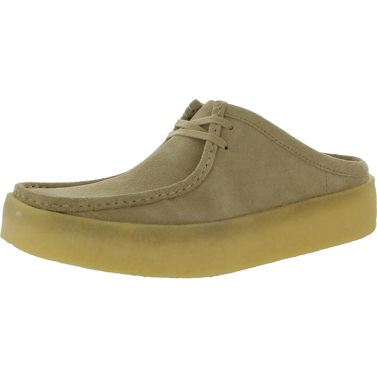 Clarks Men's Wallabee Cup Lo - Suede Faux Fur Lined - Lace Up Flats