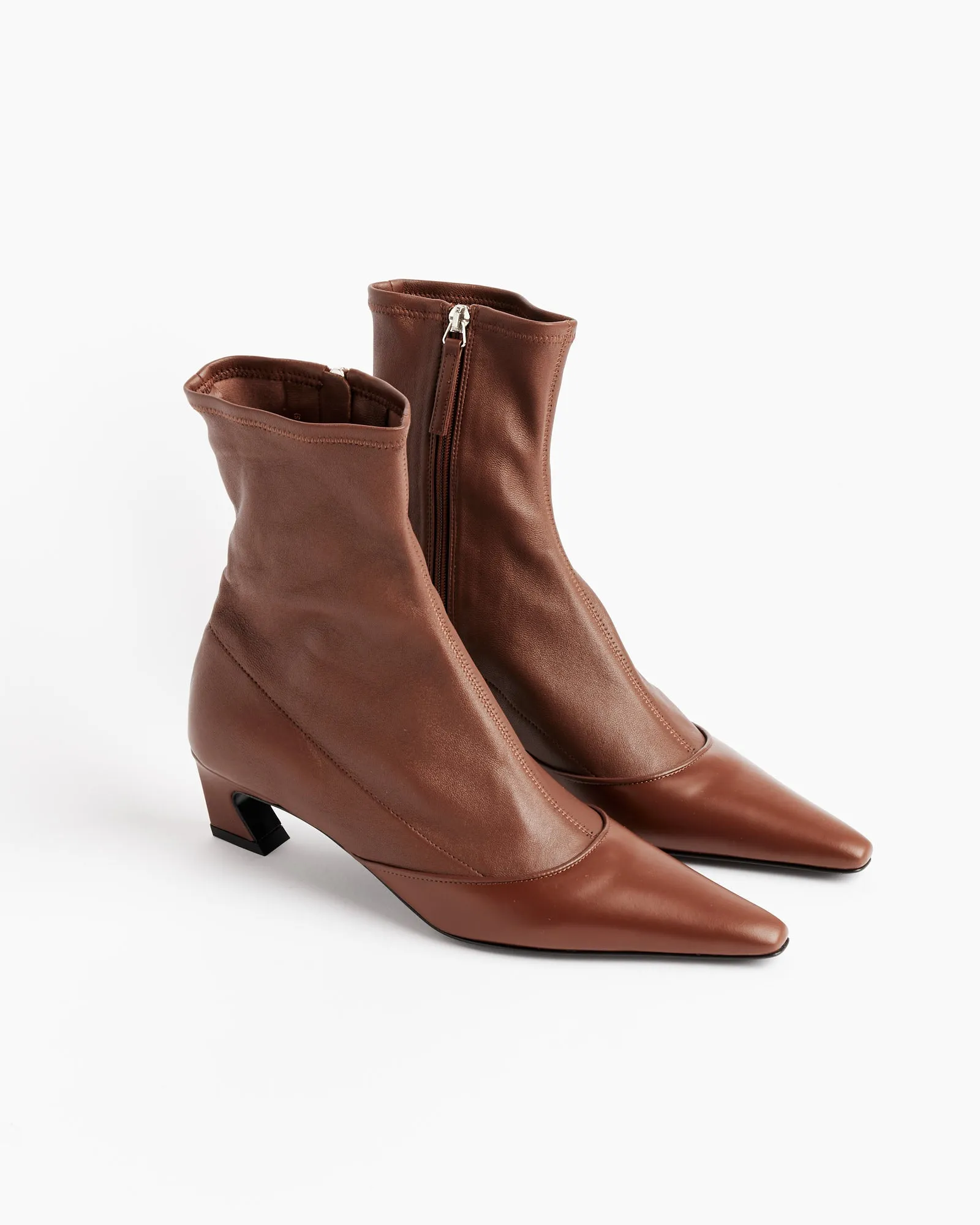 Cognac Brown Ankle Boot