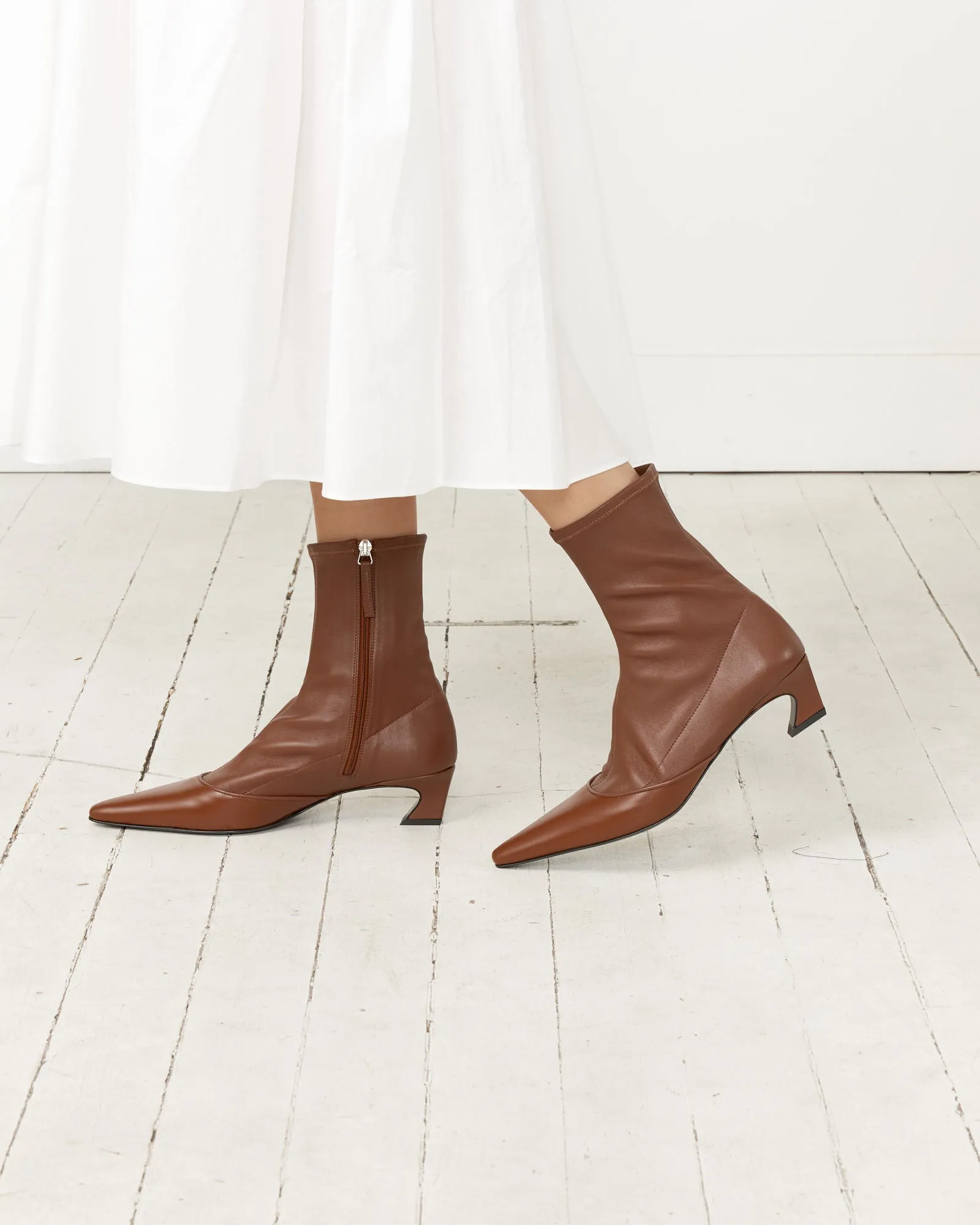 Cognac Brown Ankle Boot