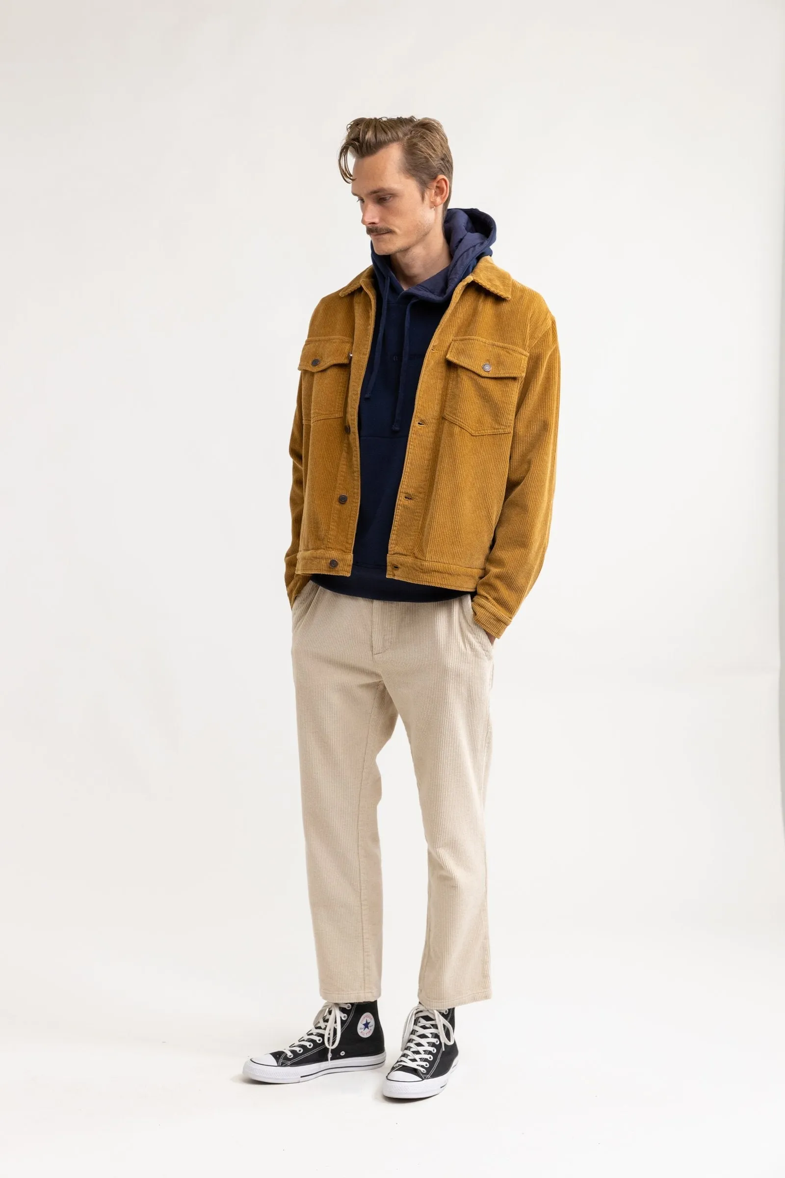 Cord Trucker Jacket Camel