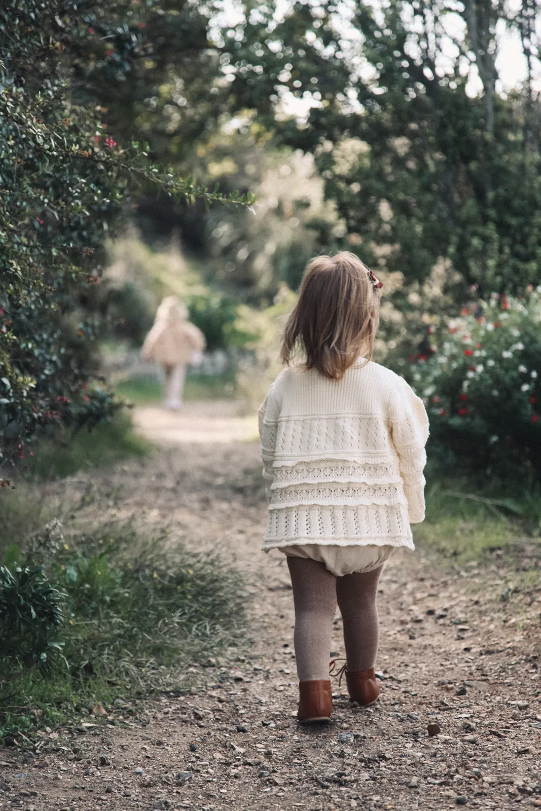 Cream Crochet Flare Sleeve Sweater