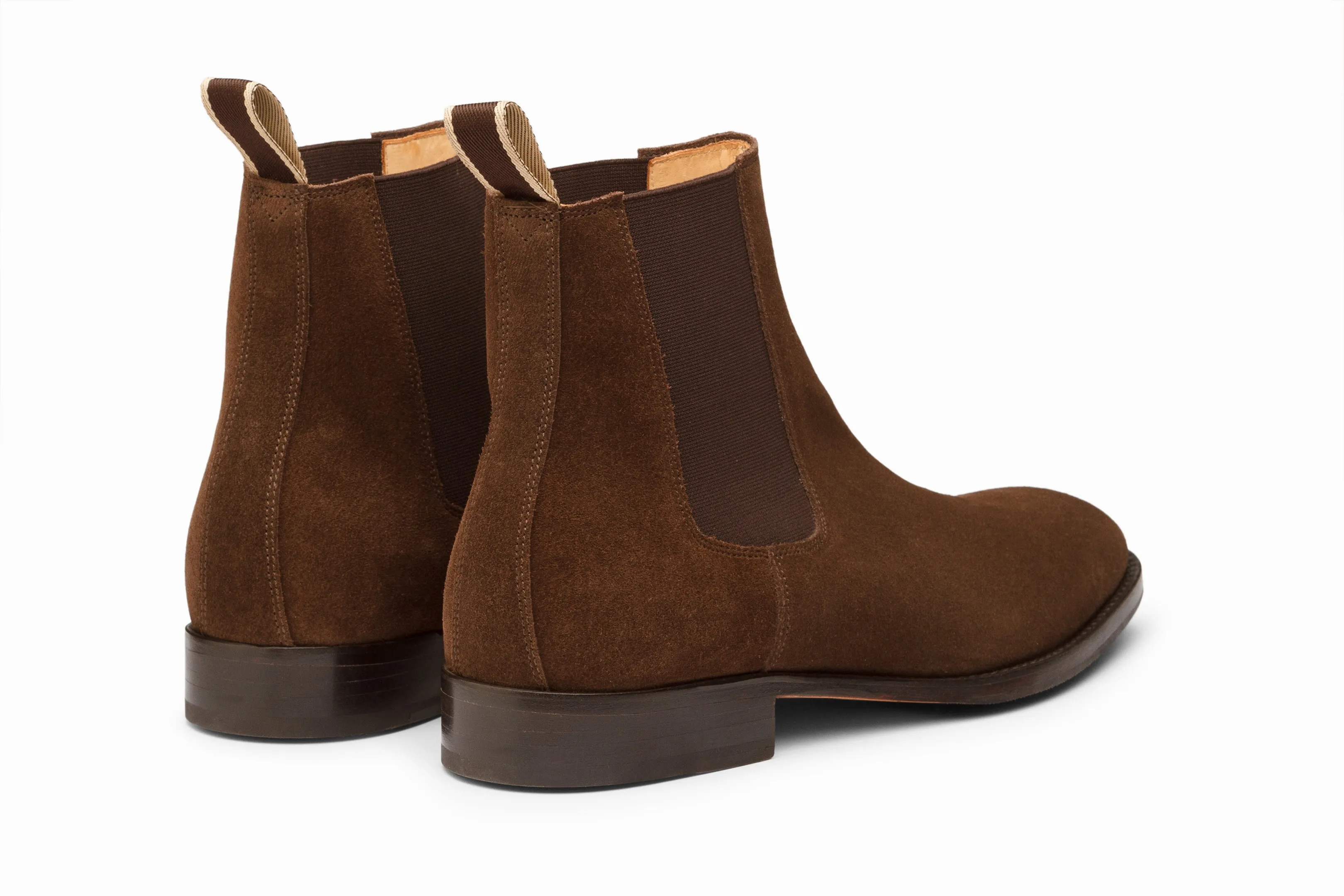 Dark Brown Suede Chelsea Boot