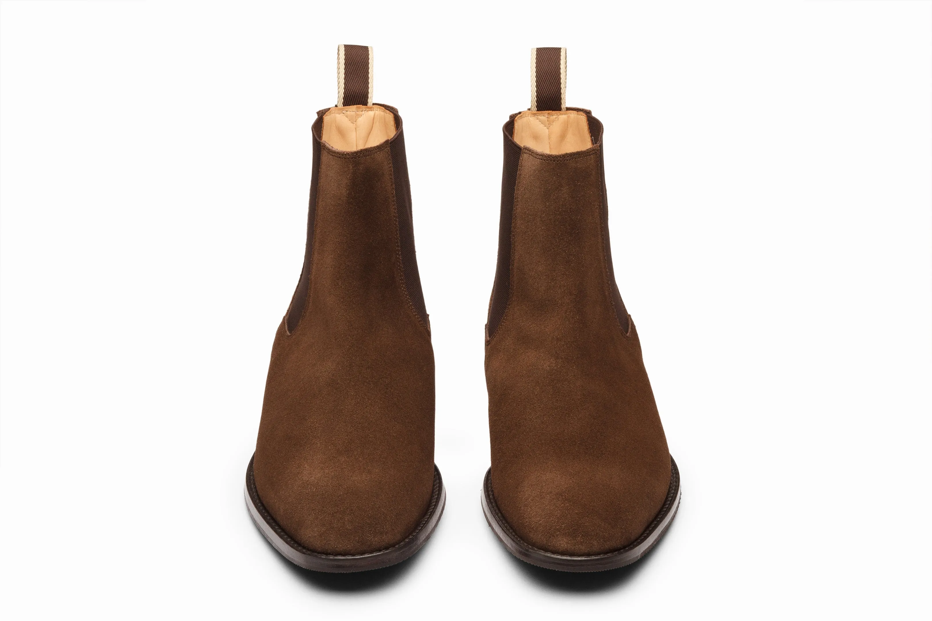 Dark Brown Suede Chelsea Boot