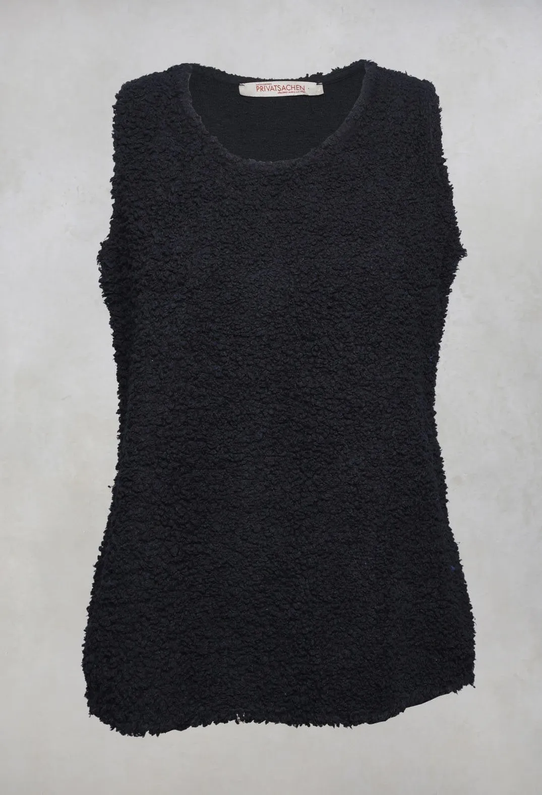 Detailaiv Teddybear Vest Top in Kaviar