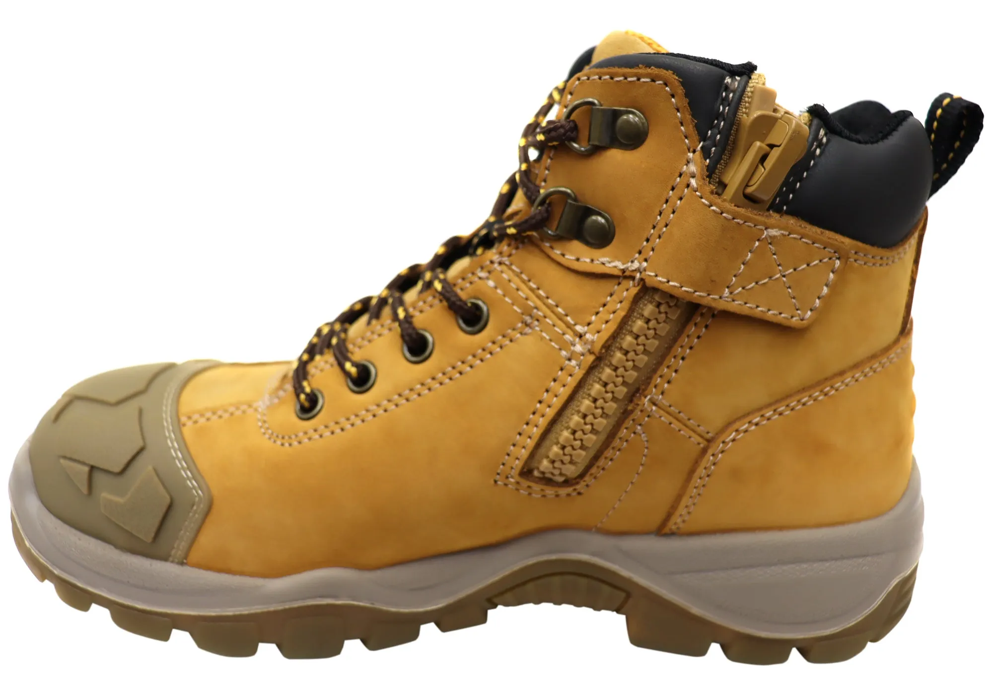 DeWALT PROComfort Ashton Mens Side Zip Leather Safety Boots