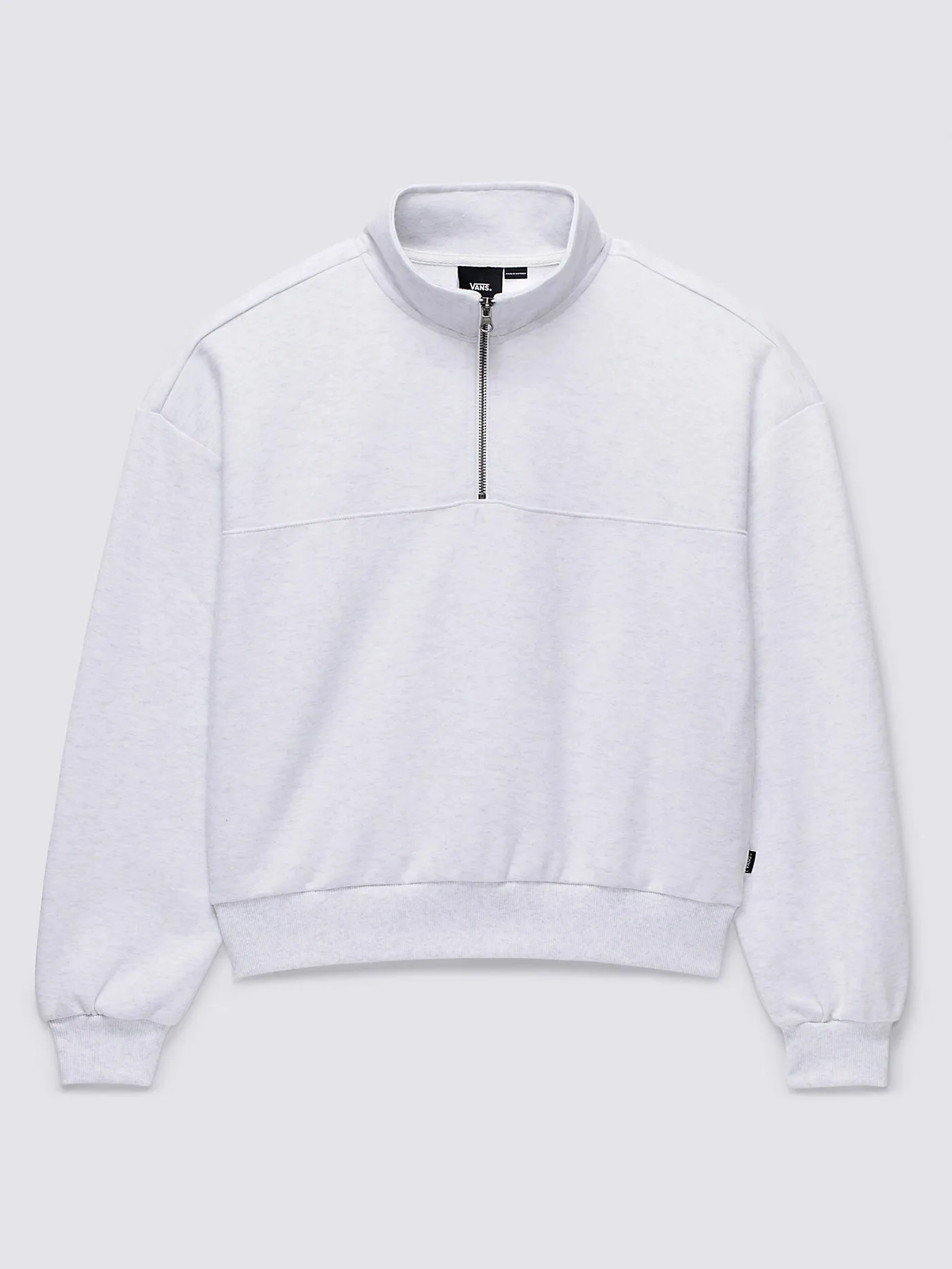 Double Knit Mock Neck Zip Sweatshirt