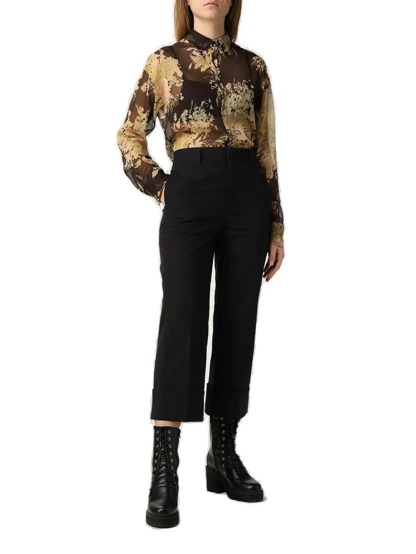 Dsquared2 Cropped Pants High-Waist