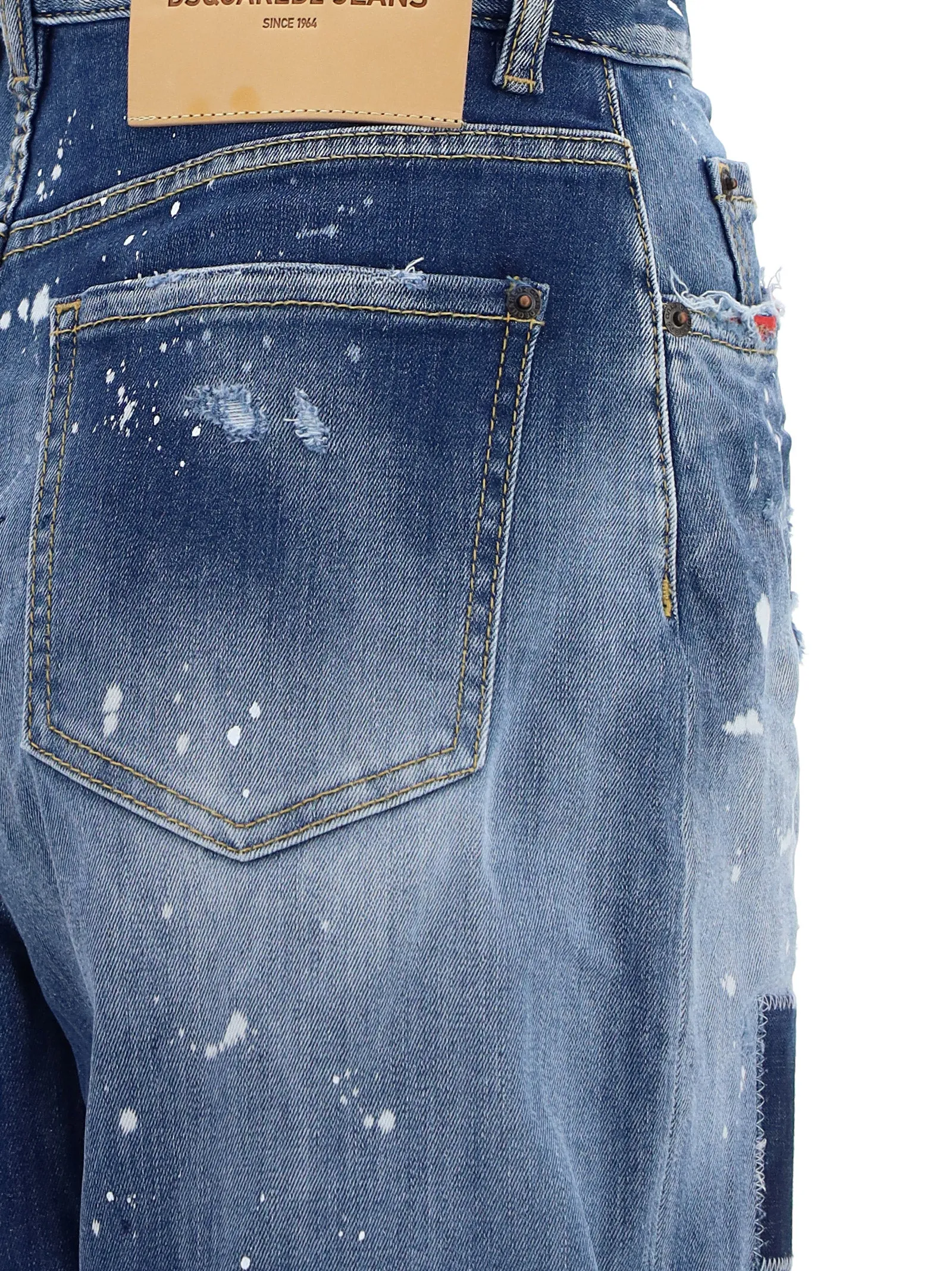 Dsquared2 Ripped High-Rise Jeans