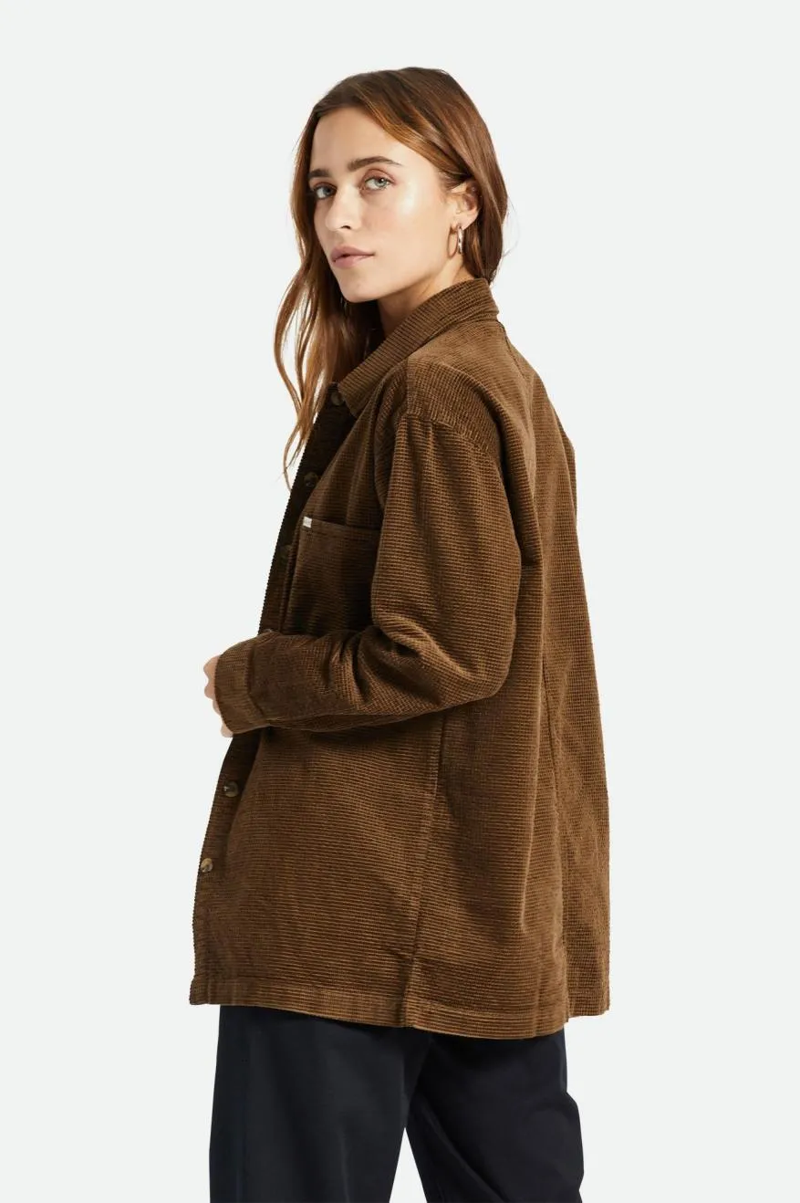 Dundee Corduroy Overshirt - Desert Palm