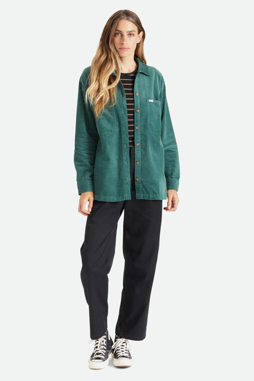 Dundee Corduroy Overshirt - Emerald