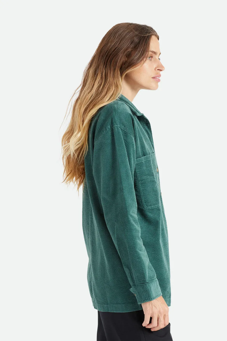 Dundee Corduroy Overshirt - Emerald