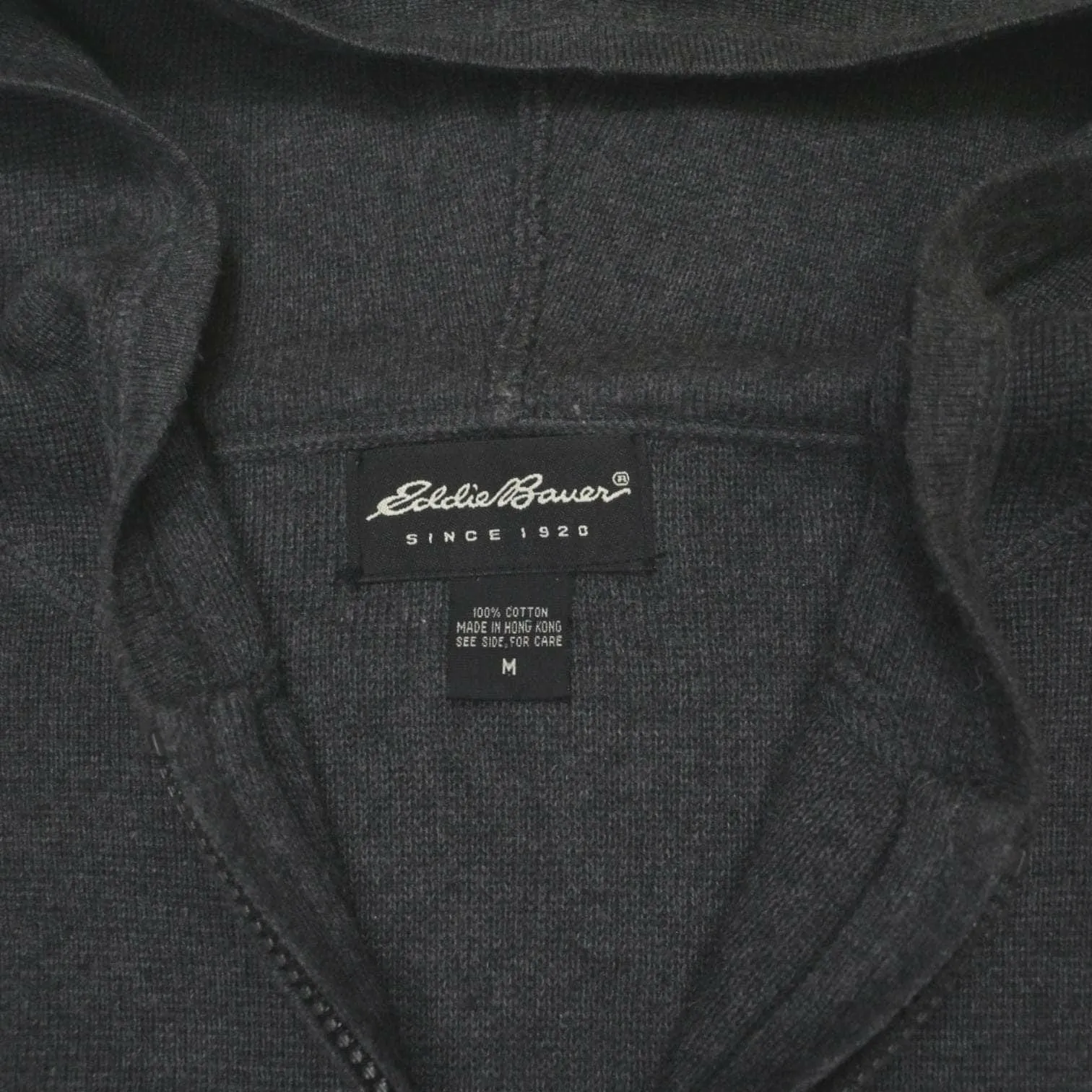 Eddie Bauer Grey Plain Knit Hoodie