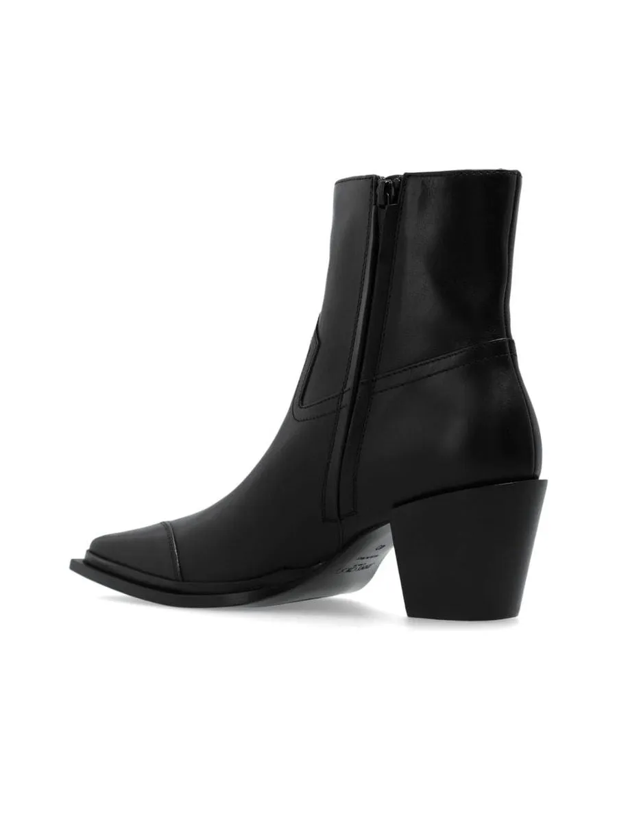 Elegant Paneled Ankle Boots