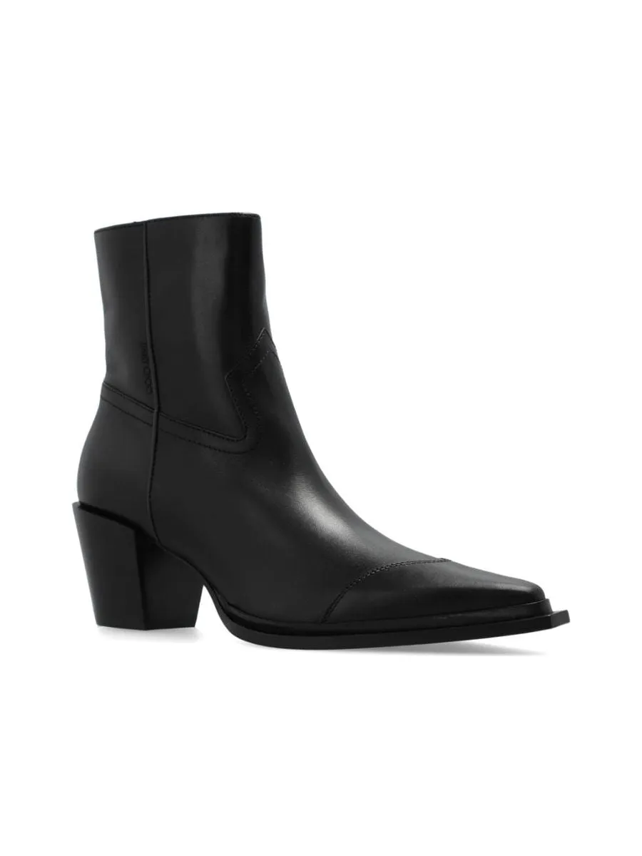 Elegant Paneled Ankle Boots