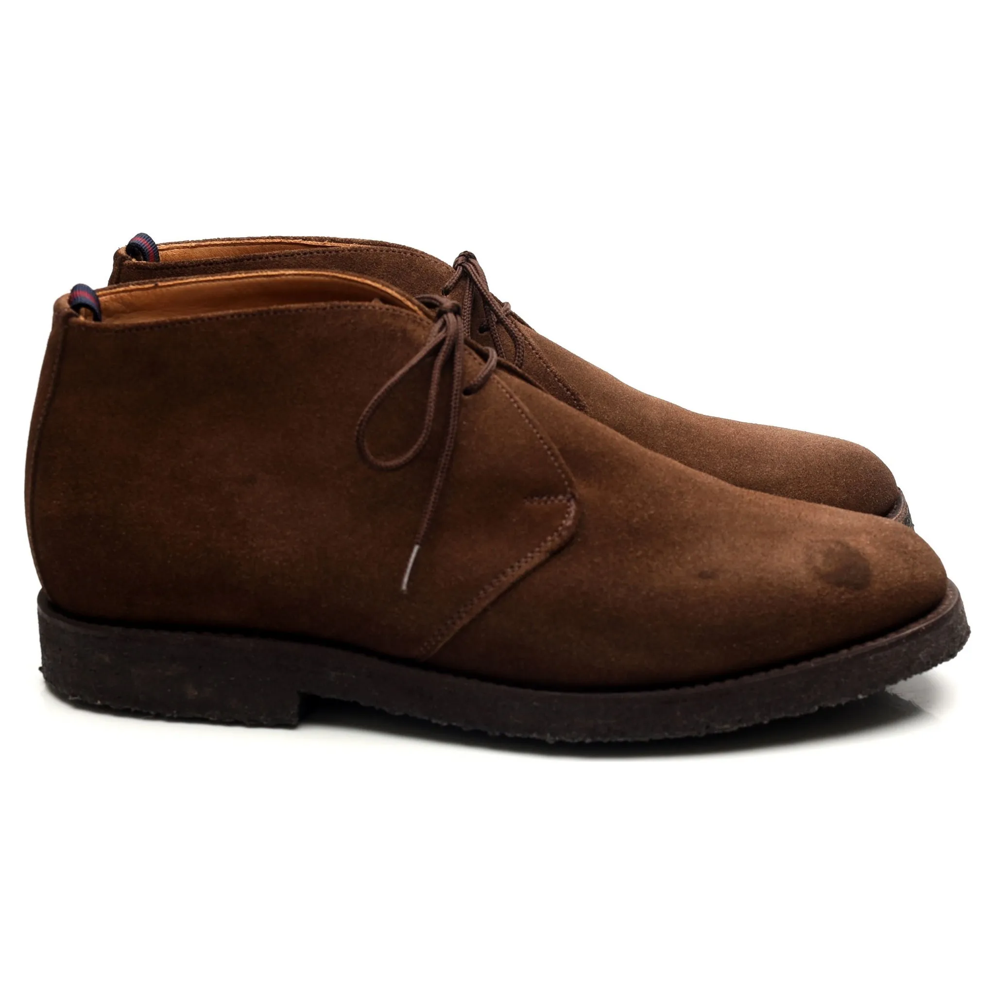 'Finley' Brown Suede Chukka Boots UK 8 F