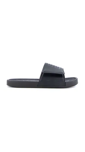 Flat Sandals Synthetic Leather Black