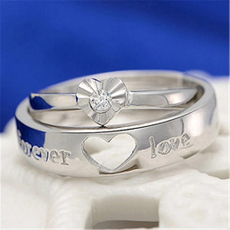 Forever Love - Heart Couple Rings