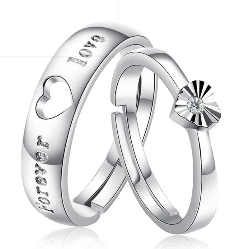 Forever Love - Heart Couple Rings