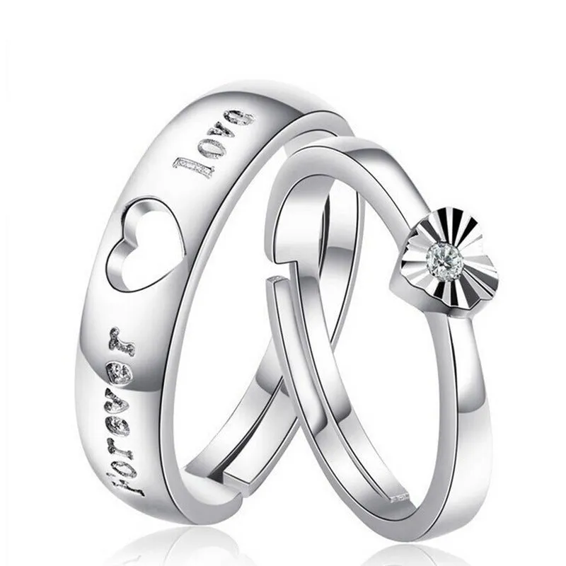 Forever Love - Heart Couple Rings