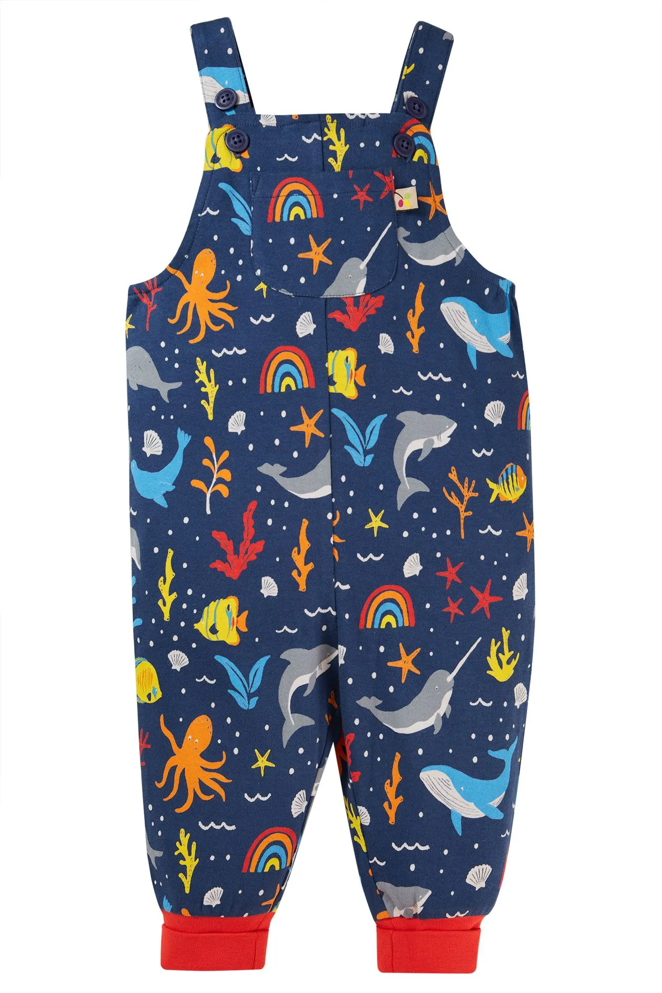 Frugi Rainbow Seaweed Overall.