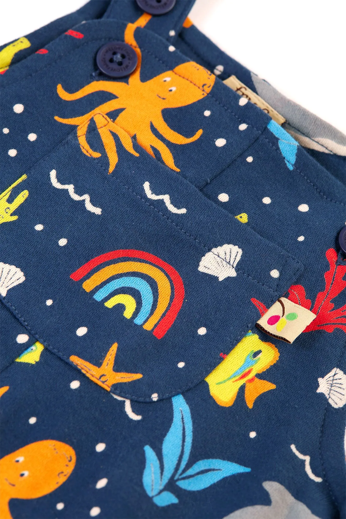 Frugi Rainbow Seaweed Overall.