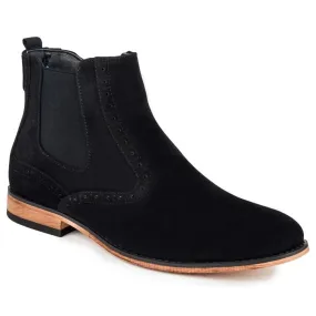 Gino Vitale Men's Zip-Up Lounge Chelsea Boots