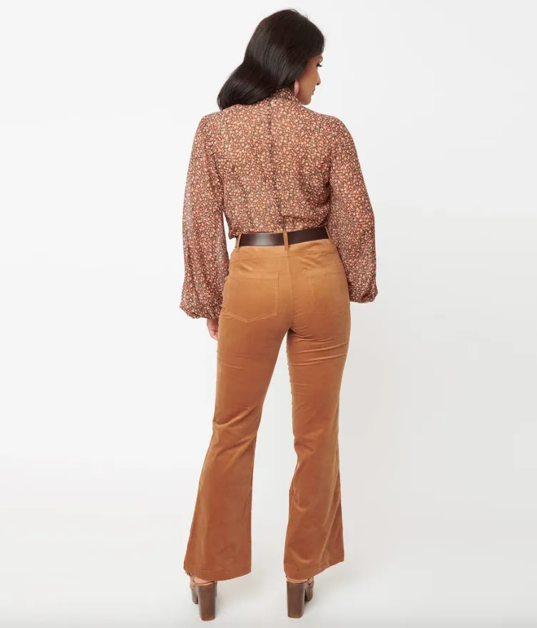 Golden Corduroy Pants