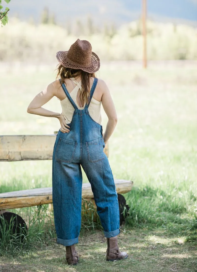 Google SEO-friendly alternative: Denim Overalls by Alison