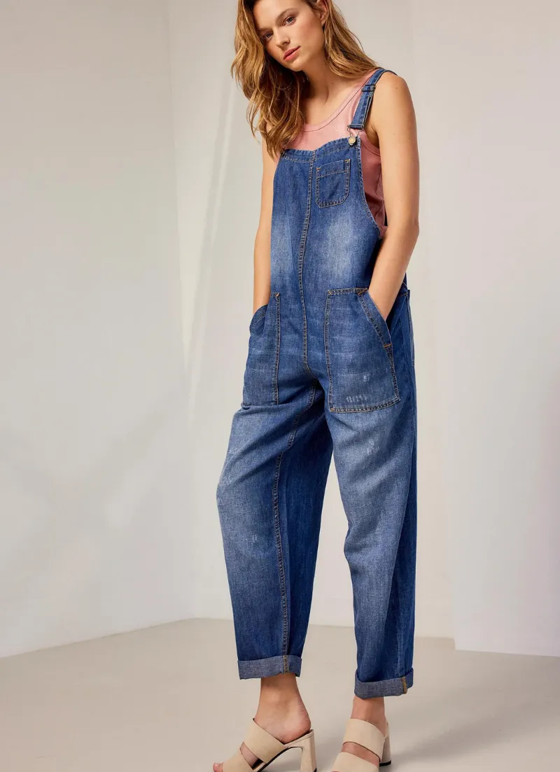 Google SEO-friendly alternative: Denim Overalls by Alison