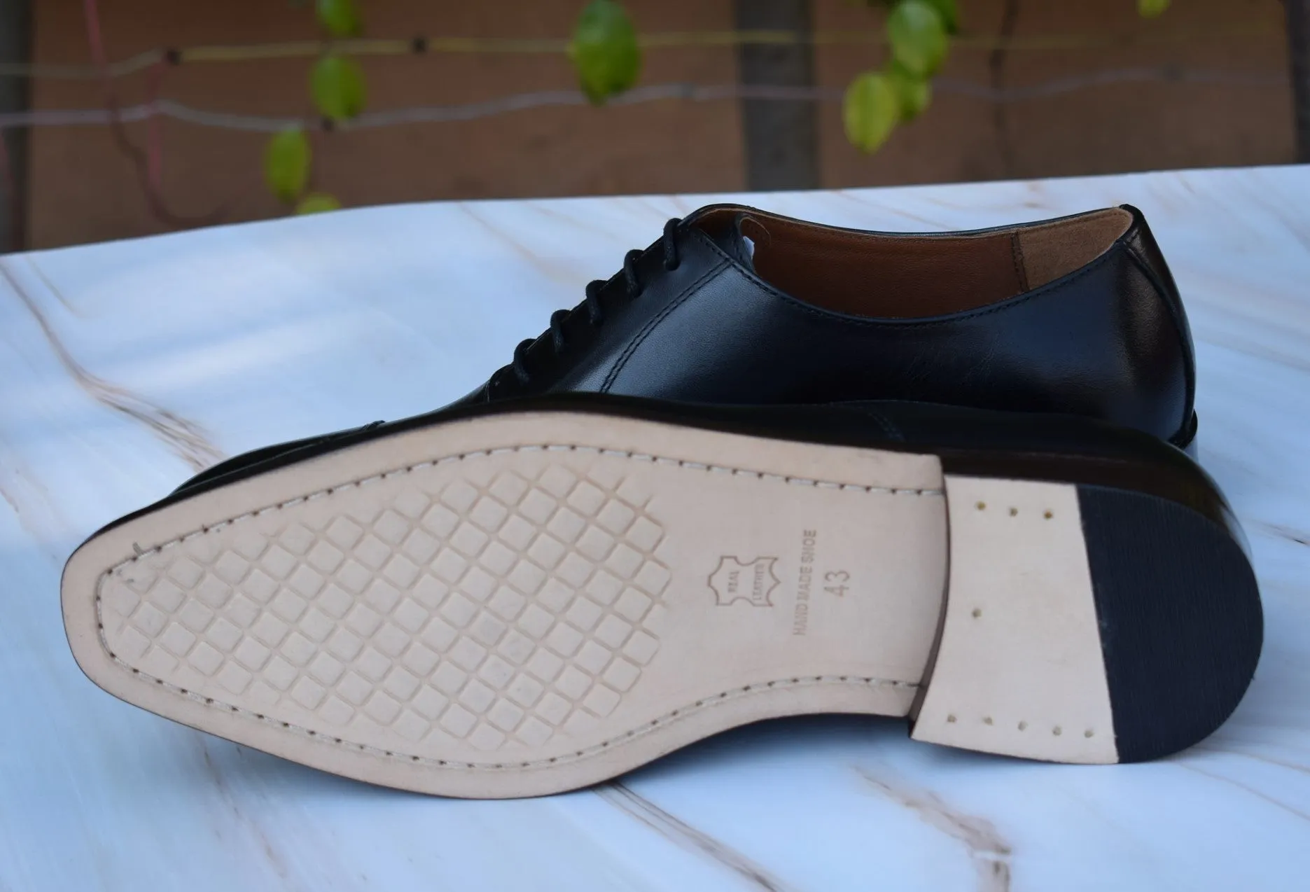 Grant Oxford Leather Sole Shoes