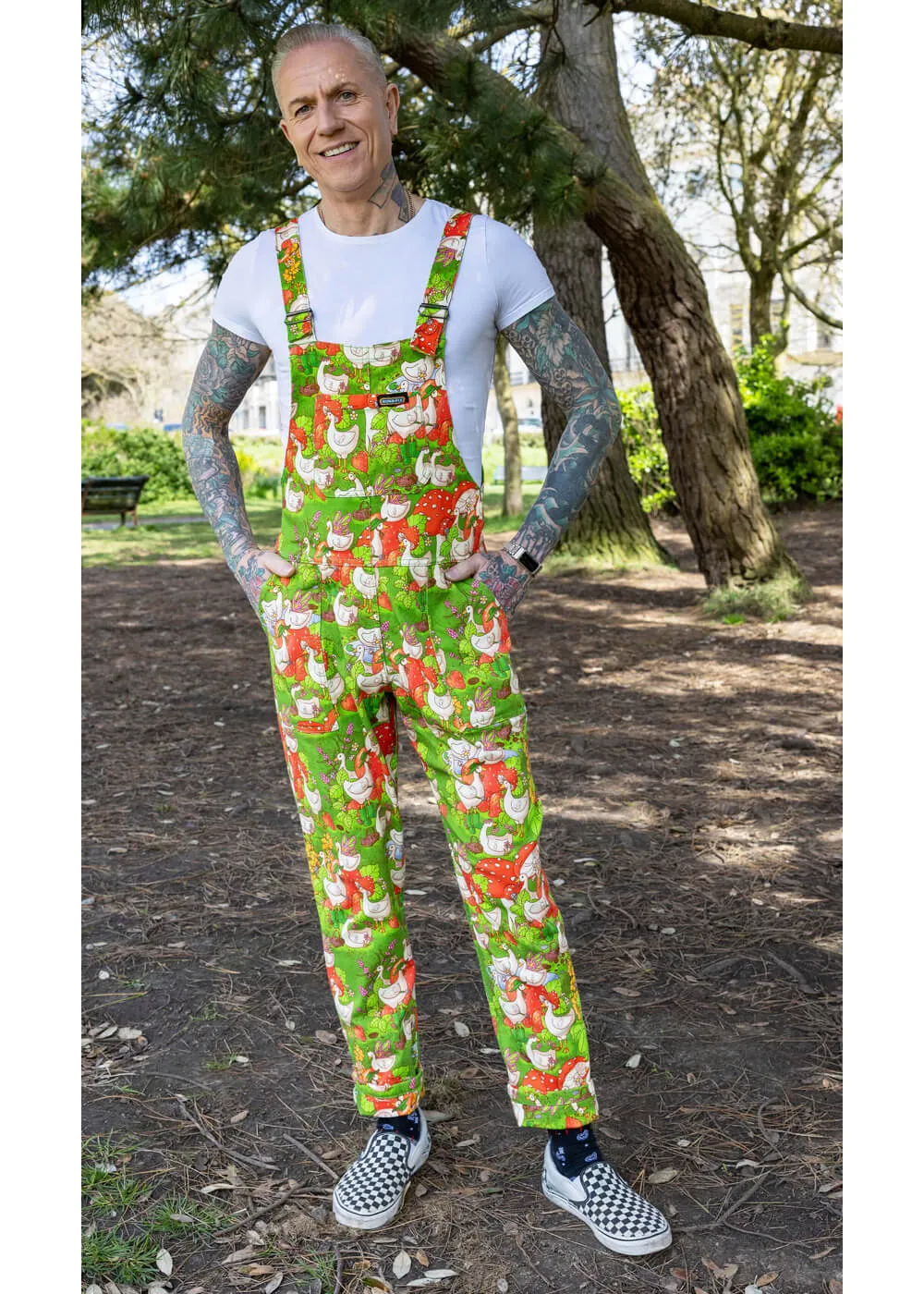 Green 70's Dungarees at Geese Garden - Shop Now!