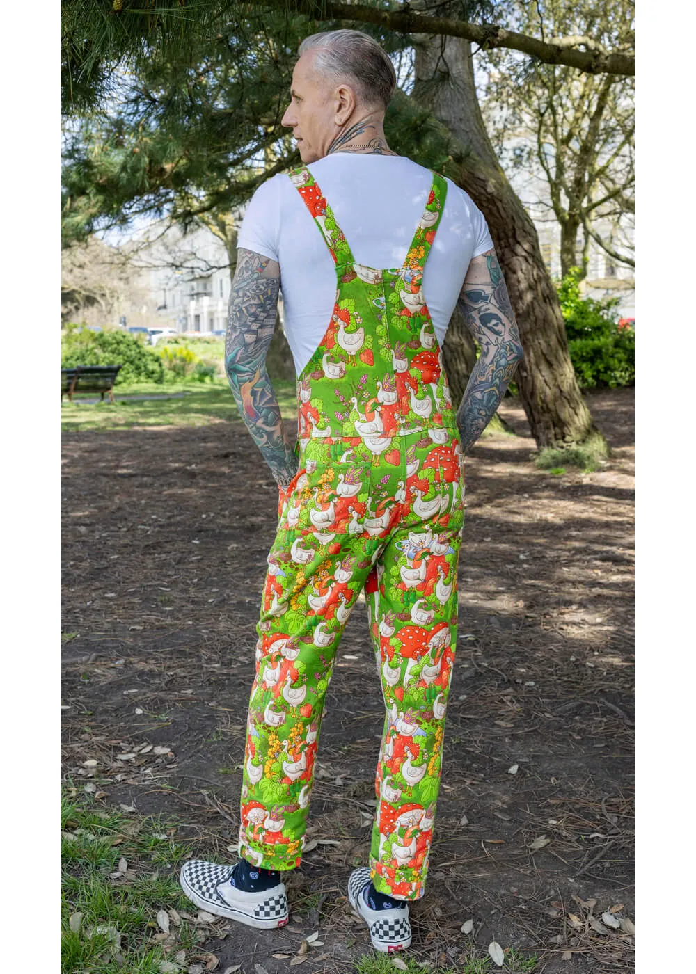 Green 70's Dungarees at Geese Garden - Shop Now!