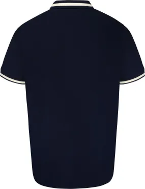 Grey Hawk Shield Badge Pique Polo Shirt - Navy Peacoat