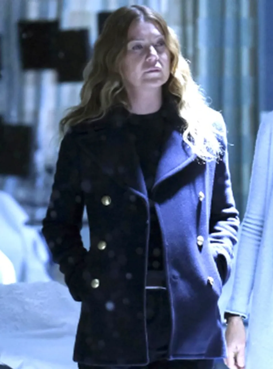 Grey’s Anatomy Dr. Meredith Grey Black Peacoat