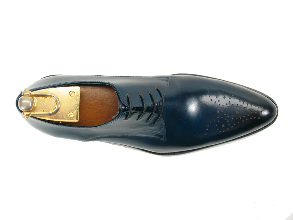 Handcrafted Classic Derby Shoes with Signature Design and Burnished Finish