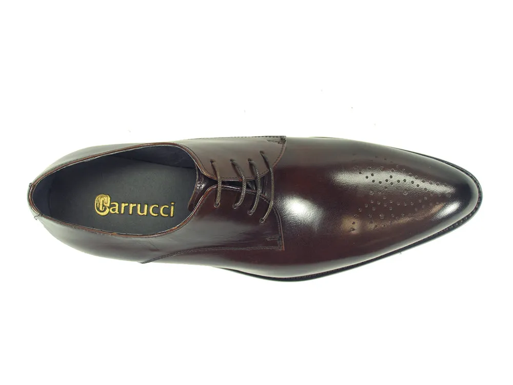 Handcrafted Classic Derby Shoes with Signature Design and Burnished Finish