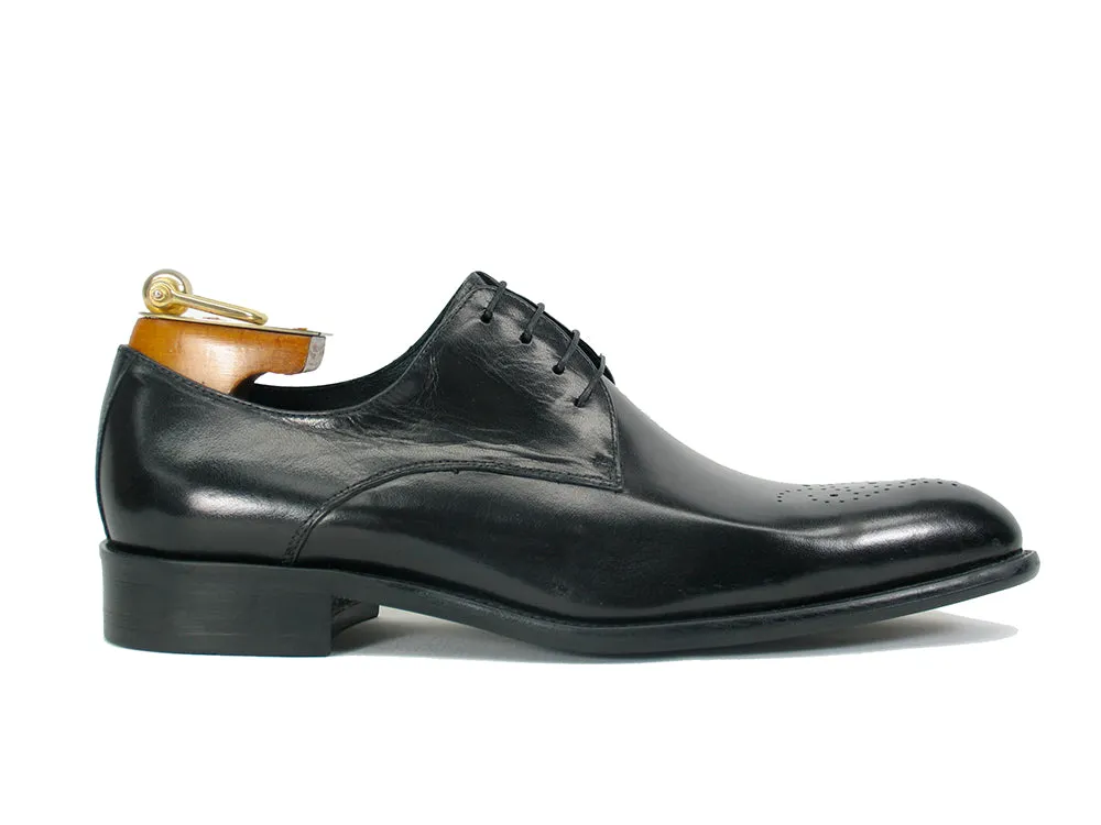 Handcrafted Classic Derby Shoes with Signature Design and Burnished Finish