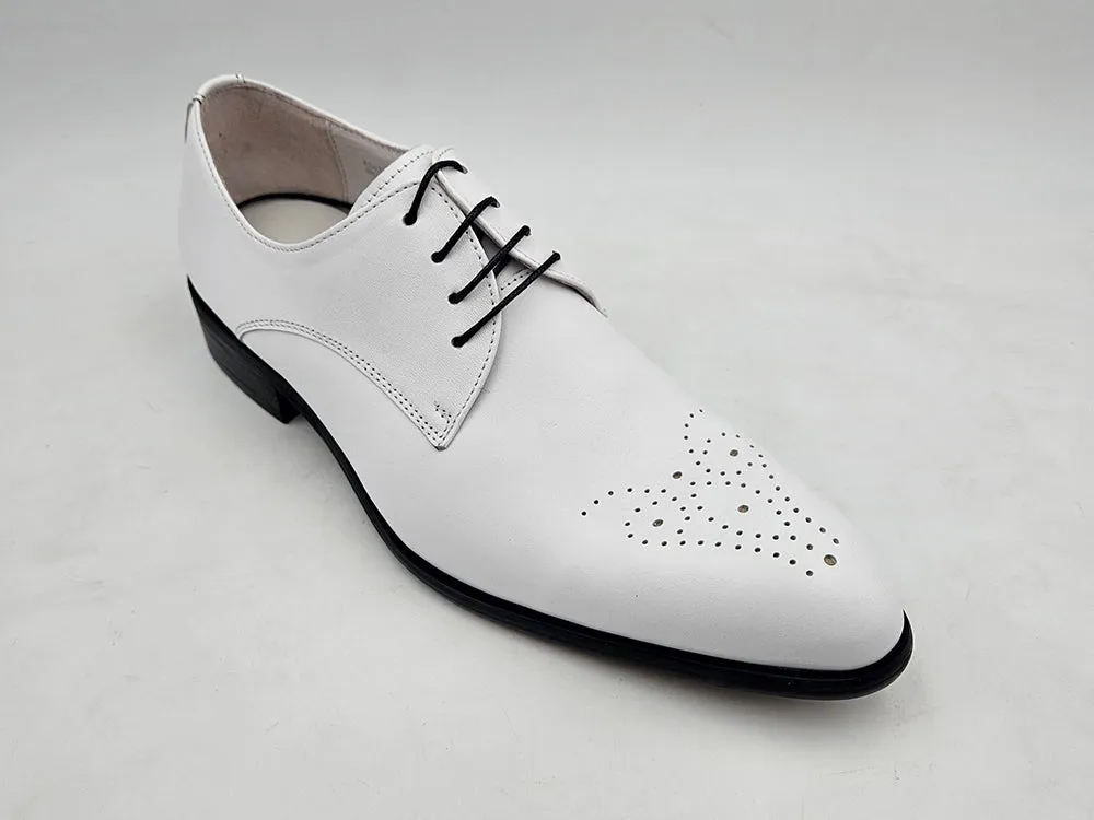 Handcrafted Classic Derby Shoes with Signature Design and Burnished Finish