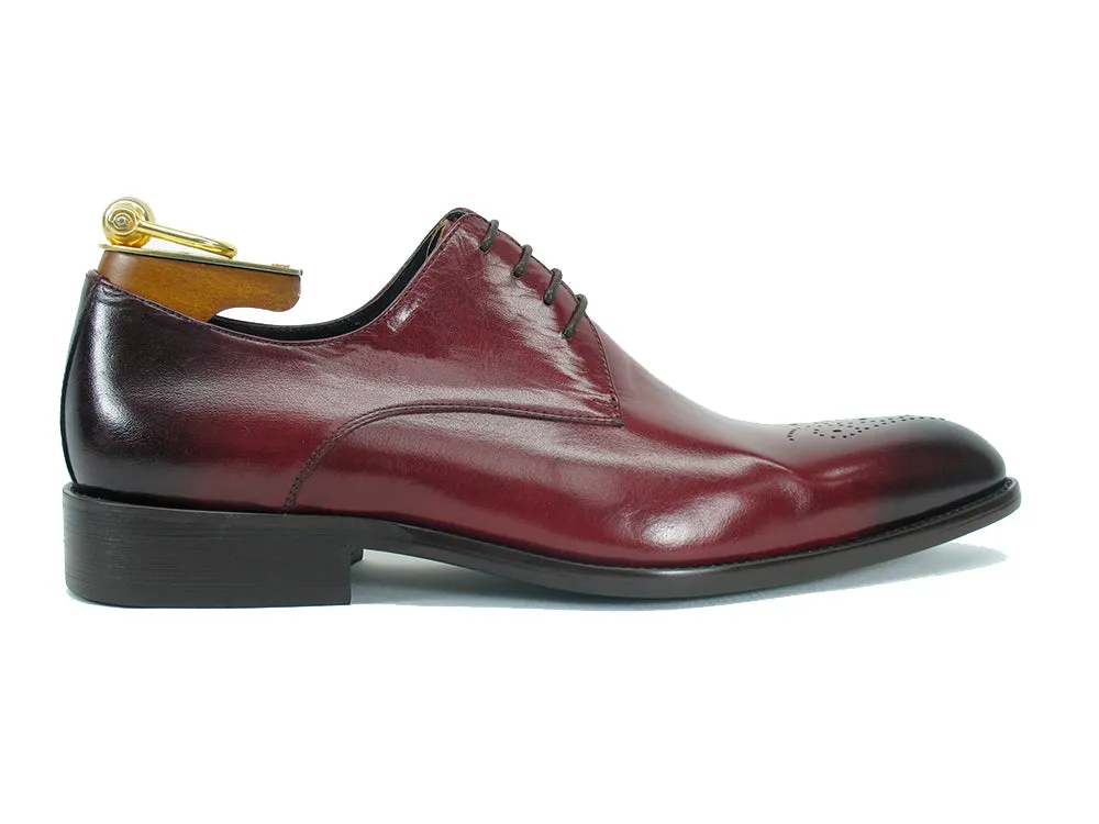 Handcrafted Classic Derby Shoes with Signature Design and Burnished Finish