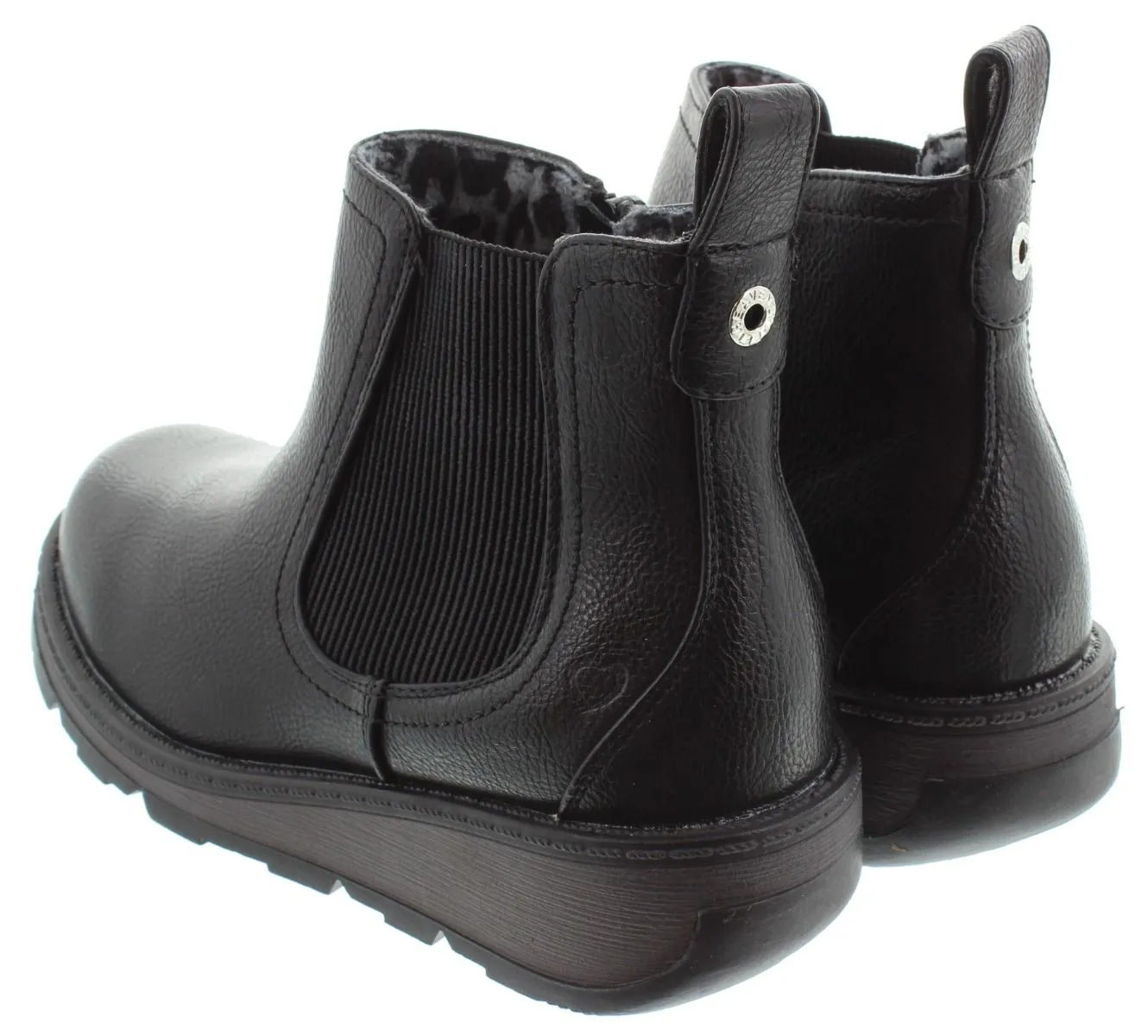 HEAVENLY FEET Ladies New Rolo Chelsea Boots In Black